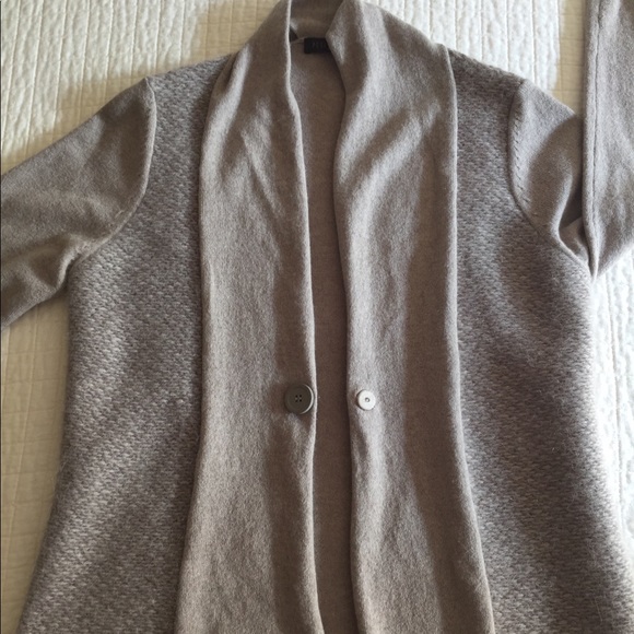Peserico Tricot cashmere mix beige cardigan - Picture 2 of 8
